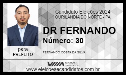 Candidato DR FERNANDO 2024 - OURILÂNDIA DO NORTE - Eleições