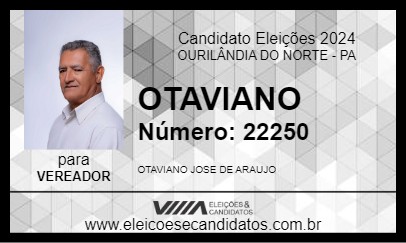 Candidato OTAVIANO 2024 - OURILÂNDIA DO NORTE - Eleições