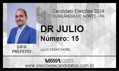 Candidato DR JULIO 2024 - OURILÂNDIA DO NORTE - Eleições