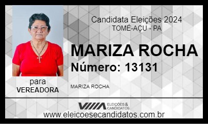 Candidato MARIZA ROCHA 2024 - TOMÉ-AÇU - Eleições