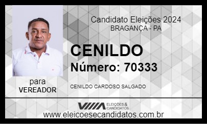 Candidato CENILDO 2024 - BRAGANÇA - Eleições