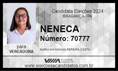 Candidato NENECA 2024 - BRAGANÇA - Eleições