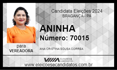 Candidato ANINHA 2024 - BRAGANÇA - Eleições