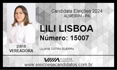 Candidato LILI LISBOA 2024 - ALMEIRIM - Eleições