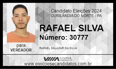 Candidato RAFAEL SILVA 2024 - OURILÂNDIA DO NORTE - Eleições