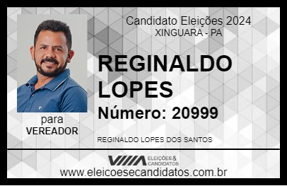 Candidato REGINALDO LOPES 2024 - XINGUARA - Eleições