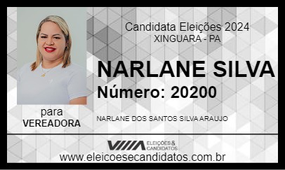 Candidato NARLANE SILVA 2024 - XINGUARA - Eleições