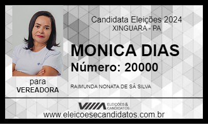 Candidato MONICA DIAS 2024 - XINGUARA - Eleições