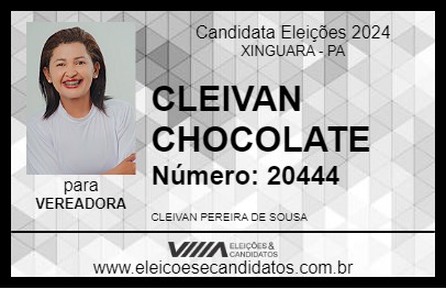 Candidato CLEIVAN CHOCOLATE 2024 - XINGUARA - Eleições