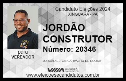 Candidato JORDÃO CONSTRUTOR 2024 - XINGUARA - Eleições