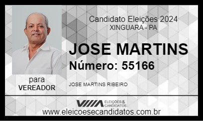 Candidato JOSE MARTINS 2024 - XINGUARA - Eleições