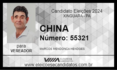 Candidato CHINA 2024 - XINGUARA - Eleições