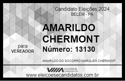 Candidato AMARILDO  CHERMONT 2024 - BELÉM - Eleições