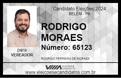 Candidato RODRIGO MORAES 2024 - BELÉM - Eleições