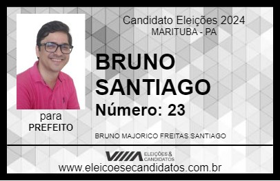 Candidato BRUNO SANTIAGO 2024 - MARITUBA - Eleições