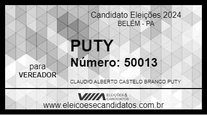 Candidato PUTY 2024 - BELÉM - Eleições