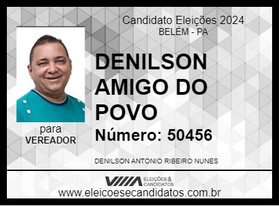 Candidato DENILSON AMIGO DO POVO 2024 - BELÉM - Eleições