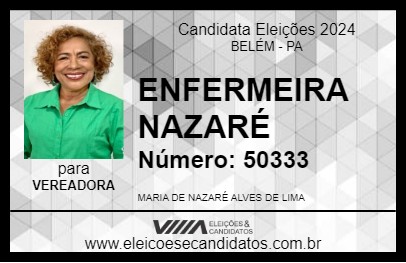 Candidato ENFERMEIRA NAZARÉ 2024 - BELÉM - Eleições