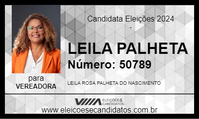 Candidato LEILA PALHETA 2024 - BELÉM - Eleições