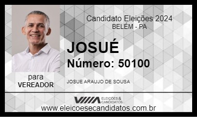 Candidato JOSUÉ 2024 - BELÉM - Eleições