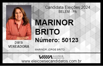 Candidato MARINOR BRITO 2024 - BELÉM - Eleições