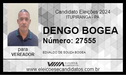 Candidato DENGO BOGEA 2024 - ITUPIRANGA - Eleições