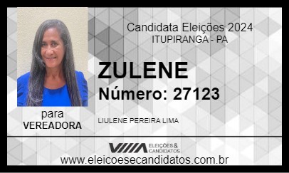 Candidato ZULENE 2024 - ITUPIRANGA - Eleições