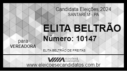 Candidato ELITA BELTRÃO 2024 - SANTARÉM - Eleições