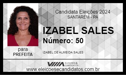 Candidato IZABEL SALES 2024 - SANTARÉM - Eleições