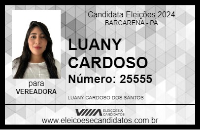 Candidato LUANY CARDOSO 2024 - BARCARENA - Eleições