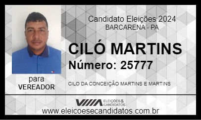 Candidato CILÓ MARTINS 2024 - BARCARENA - Eleições