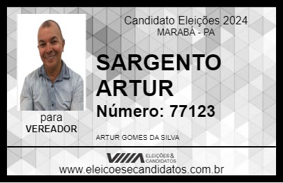 Candidato SARGENTO ARTUR 2024 - MARABÁ - Eleições