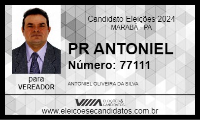 Candidato PR ANTONIEL 2024 - MARABÁ - Eleições