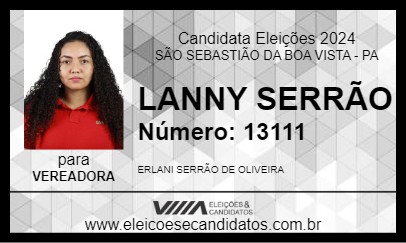 Candidato LANNY SERRÃO 2024 - SÃO SEBASTIÃO DA BOA VISTA - Eleições