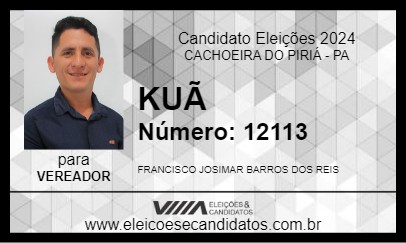 Candidato KUAN 2024 - CACHOEIRA DO PIRIÁ - Eleições