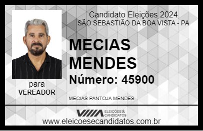 Candidato MECIAS MENDES 2024 - SÃO SEBASTIÃO DA BOA VISTA - Eleições