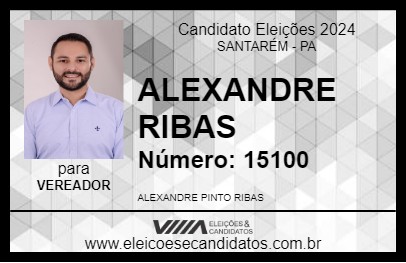 Candidato ALEXANDRE RIBAS 2024 - SANTARÉM - Eleições