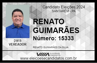 Candidato RENATO GUIMARÃES 2024 - SANTARÉM - Eleições