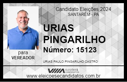 Candidato URIAS PINGARILHO 2024 - SANTARÉM - Eleições