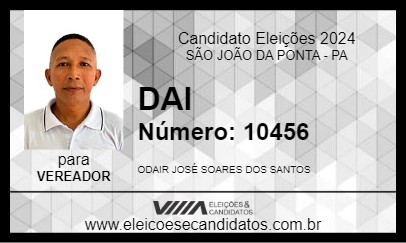 Candidato DAI 2024 - SÃO JOÃO DA PONTA - Eleições