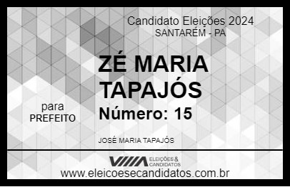 Candidato ZÉ MARIA TAPAJÓS 2024 - SANTARÉM - Eleições