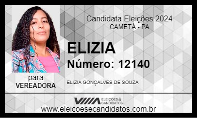 Candidato ELIZIA 2024 - CAMETÁ - Eleições