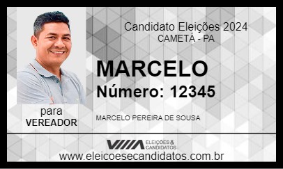 Candidato MARCELO 2024 - CAMETÁ - Eleições