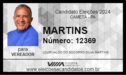 Candidato MARTINS 2024 - CAMETÁ - Eleições