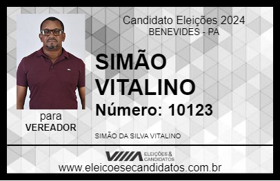 Candidato SIMÃO VITALINO 2024 - BENEVIDES - Eleições