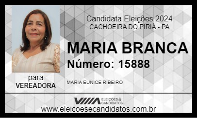 Candidato MARIA BRANCA 2024 - CACHOEIRA DO PIRIÁ - Eleições