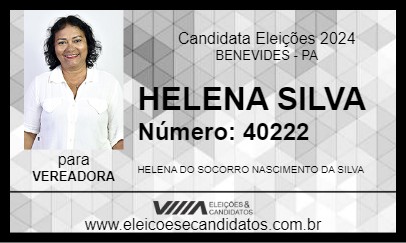 Candidato HELENA SILVA 2024 - BENEVIDES - Eleições