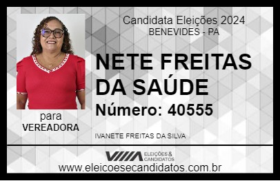 Candidato NETE FREITAS DA SAÚDE 2024 - BENEVIDES - Eleições