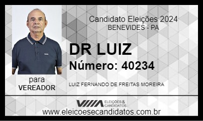 Candidato DR LUIZ 2024 - BENEVIDES - Eleições