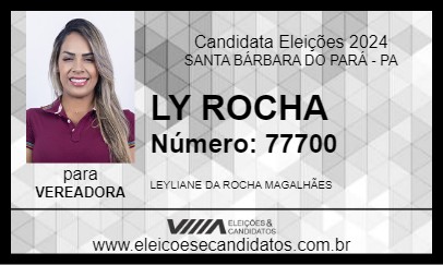 Candidato LY ROCHA 2024 - SANTA BÁRBARA DO PARÁ - Eleições